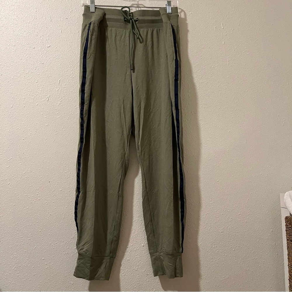Skinnygirl Joggers –‎ Army Green With Navy Stripe – Size 1X (NWT) - Picture 2 of 7